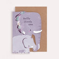 Elephant New Baby-kaart | Nieuwe ouderkaart | Babykaarten - Sister Paper Co. - wonder & melon