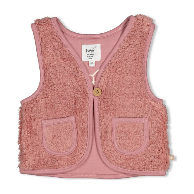 Feetje Teddy gilet Dress to Impress Mauve