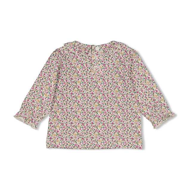 Feetje Longsleeve AOP Afternoon Tea Creme detail