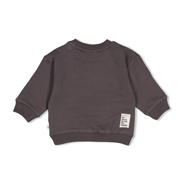 Feetje Sweater relaxed fit Pasta Party Antraciet detail