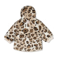 Feetje Fake fur jasje met capuchon Dress to Impress Taupe detail
