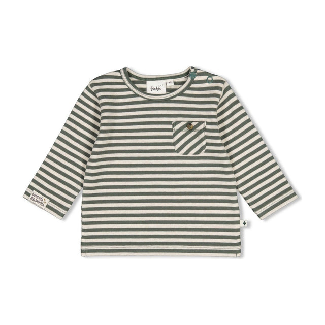 Feetje | Longsleeve rib met streep | Wiggle and Waddle - Feetje - wonder & melon