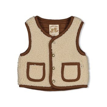Feetje | Omkeerbaar teddy gilet - Tiny Timber Tales - Feetje - wonder & melon