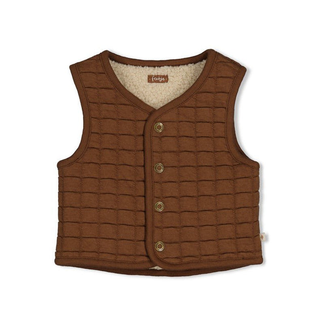 Feetje | Omkeerbaar teddy gilet - Tiny Timber Tales - Feetje - wonder & melon
