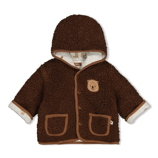 Feetje | Omkeerbaar teddy jasje met capuchon - Tiny Timber Tales - Feetje - wonder & melon