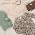 Feetje | Romper rib AOP | Lucky Bloombird - Feetje - wonder & melon