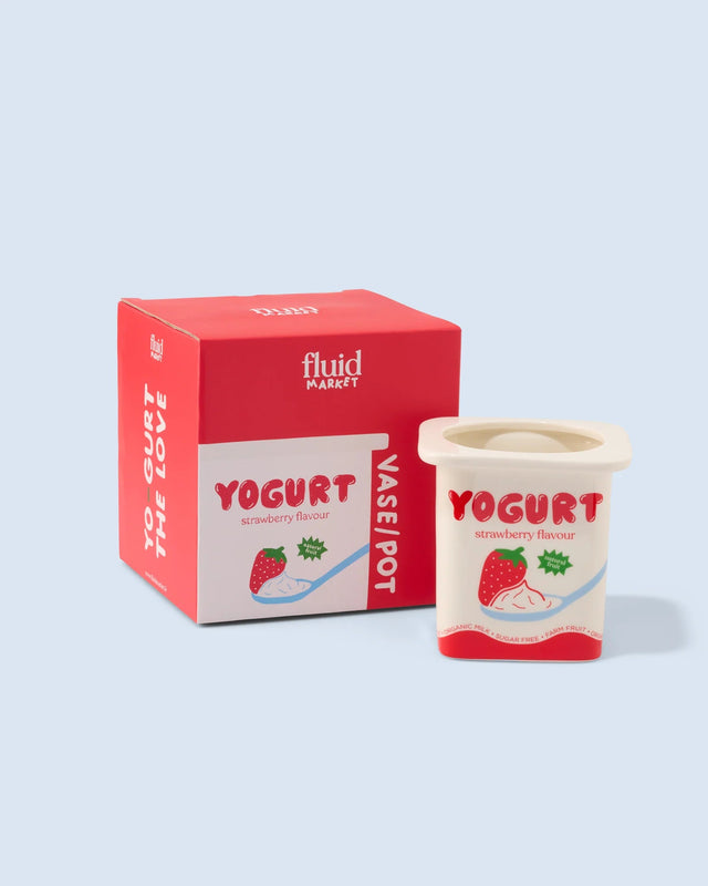 Fluid Market | Vase Pot Yoghurt Strawberry - Fluid Market - wonder & melon