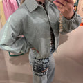 Fluresk | Bomber blauw | Blauwe streep - Fluresk - wonder & melon