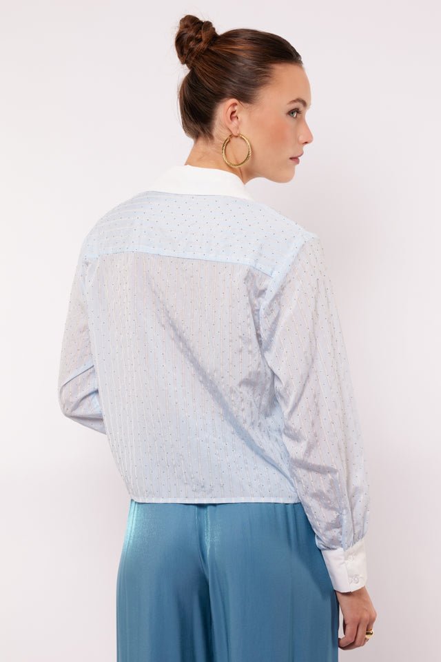 Fluresk | Glitter blouse | Blauw - Fluresk - wonder & melon