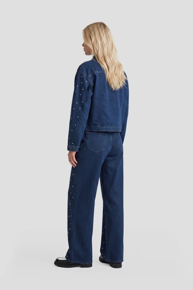 Fluresk Iva broek l Denim mid blue - Fluresk - wonder & melon