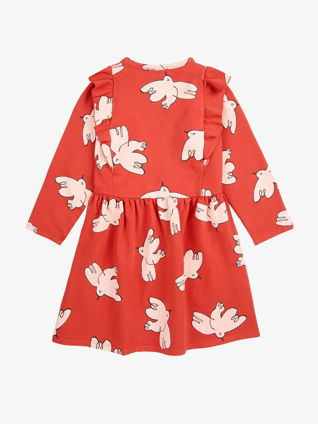 Freedom Bird all over ruffle dress | Bobo Choses - Bobo Choses - wonder & melon