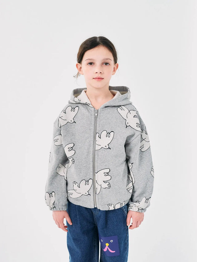 Freedom Bird all over zipped hoodie | Bobo Choses - Bobo Choses - wonder & melon