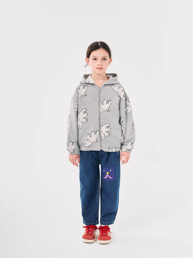 Freedom Bird all over zipped hoodie | Bobo Choses - Bobo Choses - wonder & melon