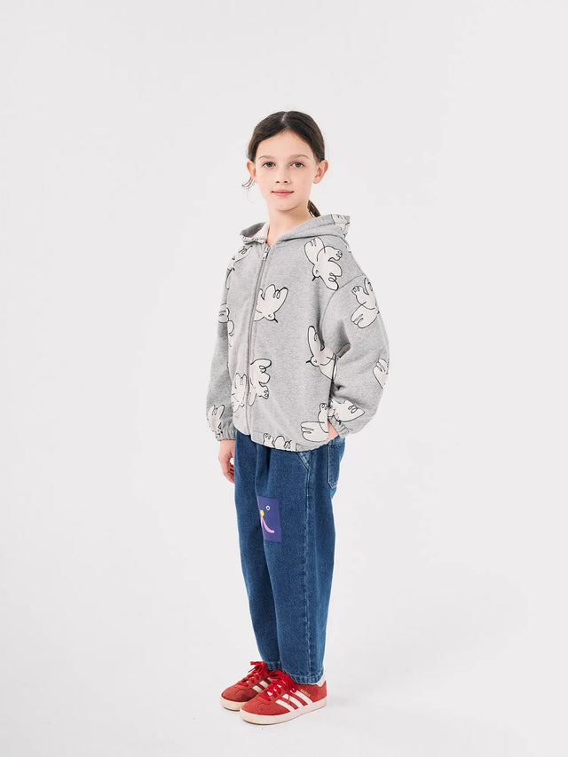 Freedom Bird all over zipped hoodie | Bobo Choses - Bobo Choses - wonder & melon