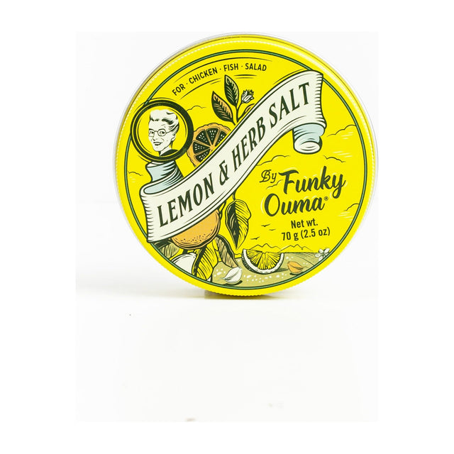 Funky Ouma | Lemon & Herb Salt | Travel Tin - Funky Ouma - wonder & melon