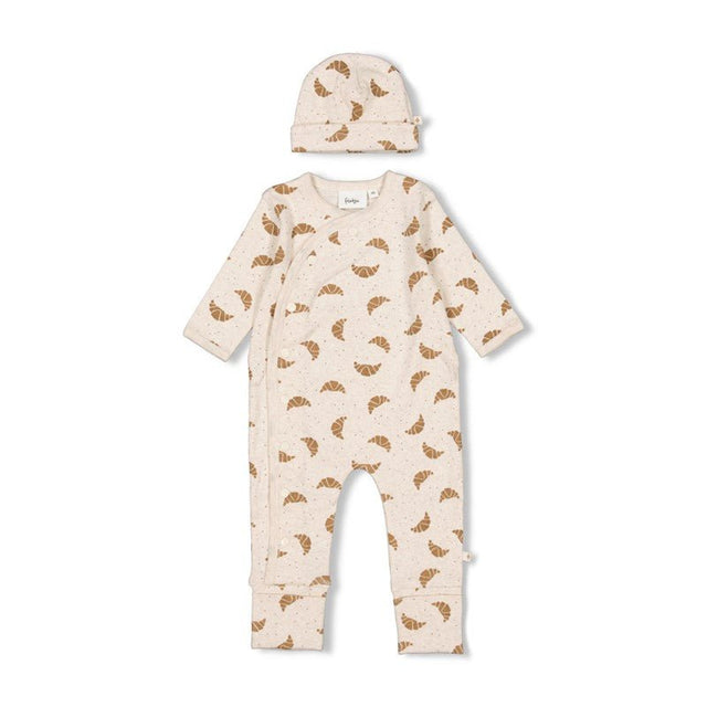 Geschenkset 1 - delig pak + muts | Offwhite Melange| Feetje - Feetje - wonder & melon