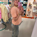 Gestreept T-Shirt |Yellow/Pink - wonder & melon - wonder & melon