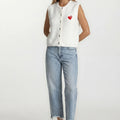 Gilet Heart | White - wonder & melon - wonder & melon