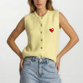 Gilet Heart | Yellow - wonder & melon - wonder & melon