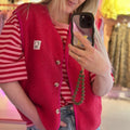 Gilet Smile | Fuchsia - wonder & melon - wonder & melon