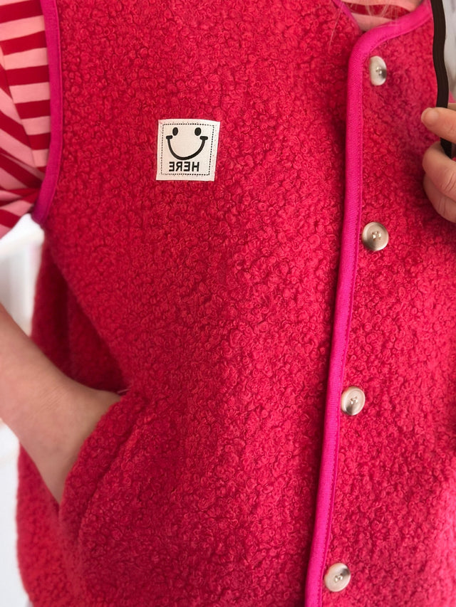 Gilet Smile | Fuchsia - wonder & melon - wonder & melon