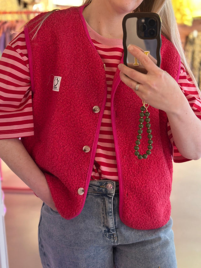 Gilet Smile | Fuchsia - wonder & melon - wonder & melon