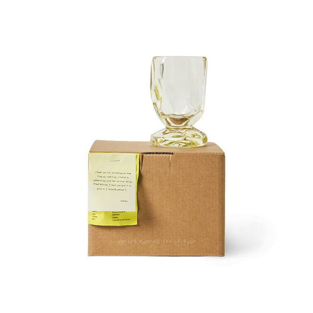 Glasses Nienke Sikkema | Citrine Set van 4| HKliving - HKliving - wonder & melon