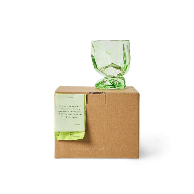 Glasses Nienke Sikkema | Peridot Set van 4| HKliving - HKliving - wonder & melon