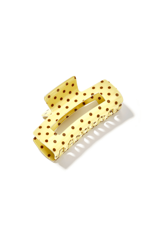 Haarclip | Yellow | small dots - wonder & melon - wonder & melon