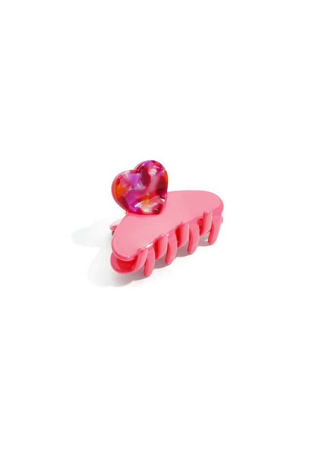 Haarknip| Heart | Roze - wonder & melon - wonder & melon