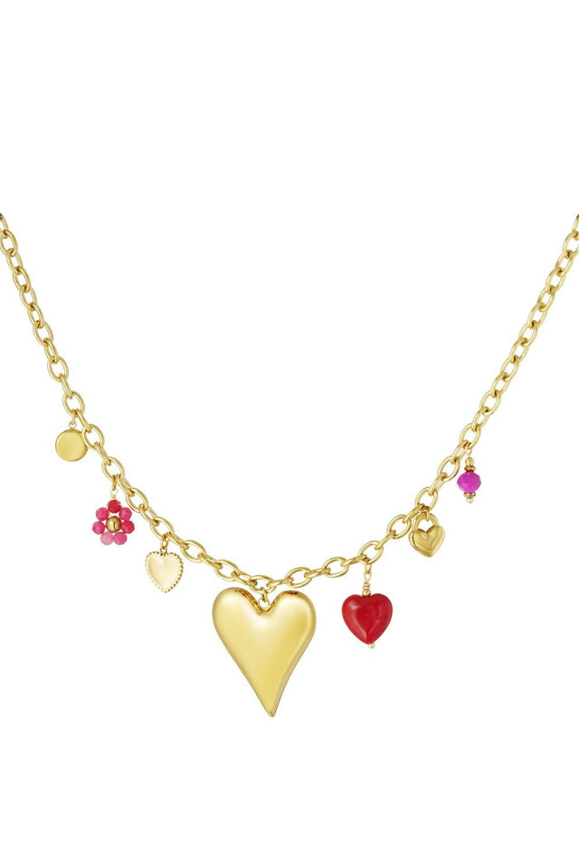 Heart ketting | Stainless steel - wonder & melon - wonder & melon