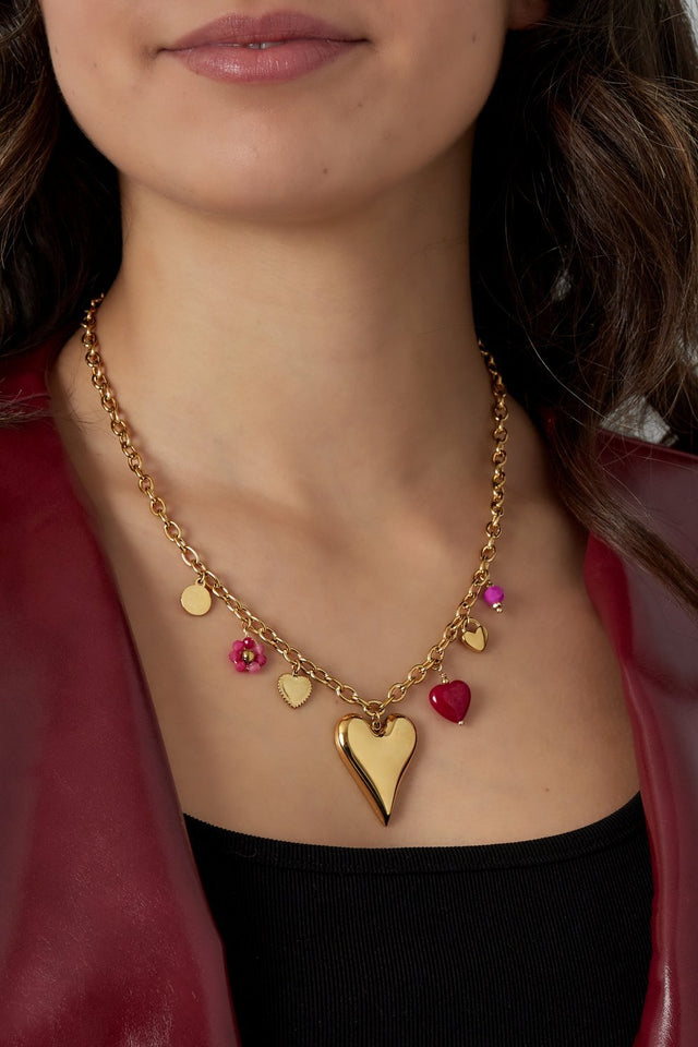 Heart ketting | Stainless steel - wonder & melon - wonder & melon