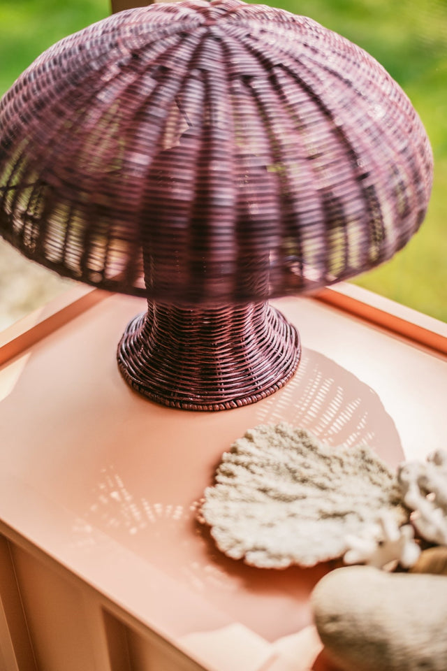 HK Living | Rattan table lamp Burgundy - HKliving - wonder & melon