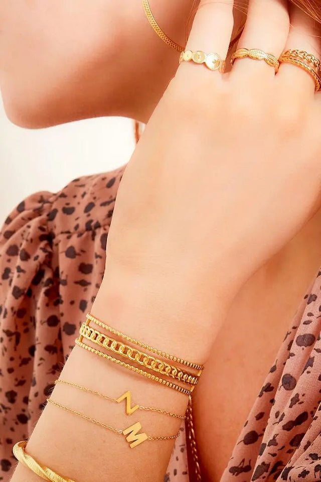 Initialen Armband | Goud - wonder & melon - wonder & melon