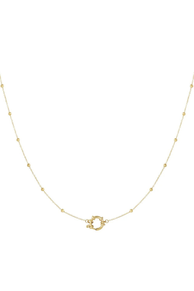 Ketting Basic Bolletjes | 2 in 1 | Goud - wonder & melon - wonder & melon