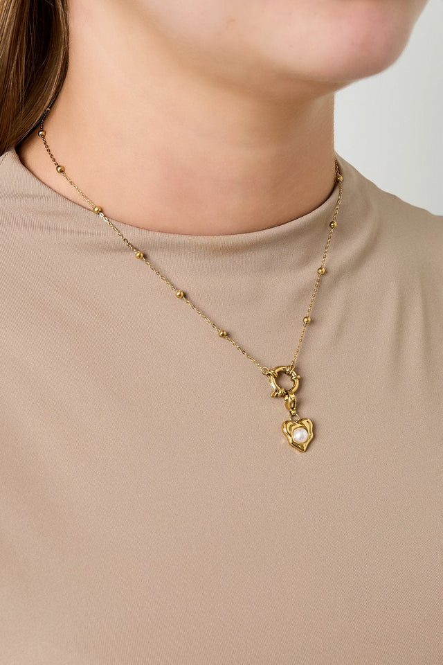 Ketting Basic Bolletjes | 2 in 1 | Goud - wonder & melon - wonder & melon