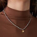 Ketting | Blauw | Zeester - wonder & melon - wonder & melon