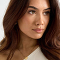 Ketting | Groene hanger met roos - wonder & melon - wonder & melon