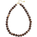 Ketting hartjes kralen | Brown - wonder & melon - wonder & melon