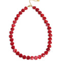 Ketting hartjes kralen | Red - wonder & melon - wonder & melon