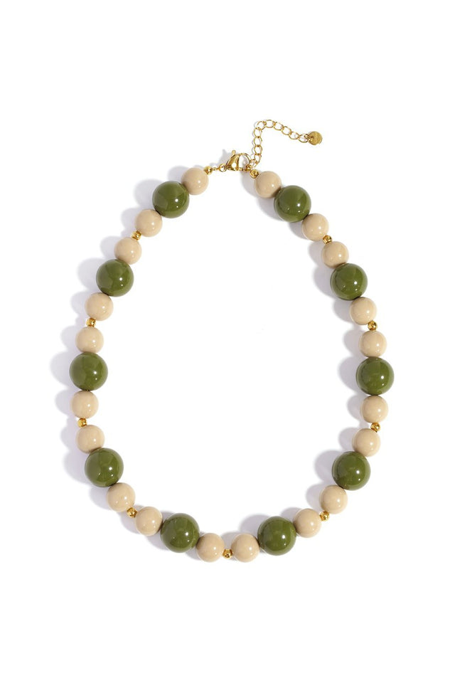 Ketting kralen | Army Green - wonder & melon - wonder & melon