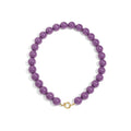 Ketting kralen Big | Dark Purple | Stainless Steel - wonder & melon - wonder & melon
