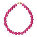 Ketting kralen Big| Fuchsia Roze | Stainless Steel - wonder & melon - wonder & melon