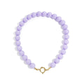 Ketting kralen Big| Lila | Stainless Steel - wonder & melon - wonder & melon