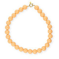Ketting kralen Big| Peach | Stainless Steel - wonder & melon - wonder & melon