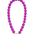 Ketting kralen Big| Purple | Stainless Steel - wonder & melon - wonder & melon