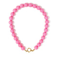 Ketting kralen Big| Rose Red | Stainless Steel - wonder & melon - wonder & melon