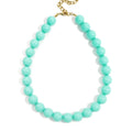 Ketting kralen Big Verstelbaar | Lake Blue | Stainless Steel - wonder & melon - wonder & melon