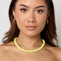 Ketting kralen | bright yellow | small - wonder & melon - wonder & melon