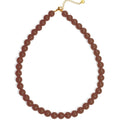 Ketting kralen | Brown | Stainless Steel - wonder & melon - wonder & melon